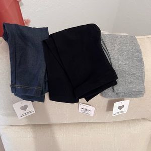Childrens place 3 pack baby girl leggings. New with tags.
